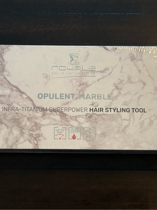 Royale Other - Royale Opulent Marble Infra-Titanium Hair Straightener Flat Iron NIB